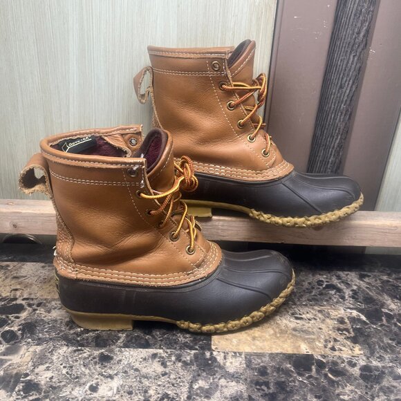L.L. Bean Bean Boots Duck Boots Brown GoreTex Men\'s Size 6 Made In USA main image 12